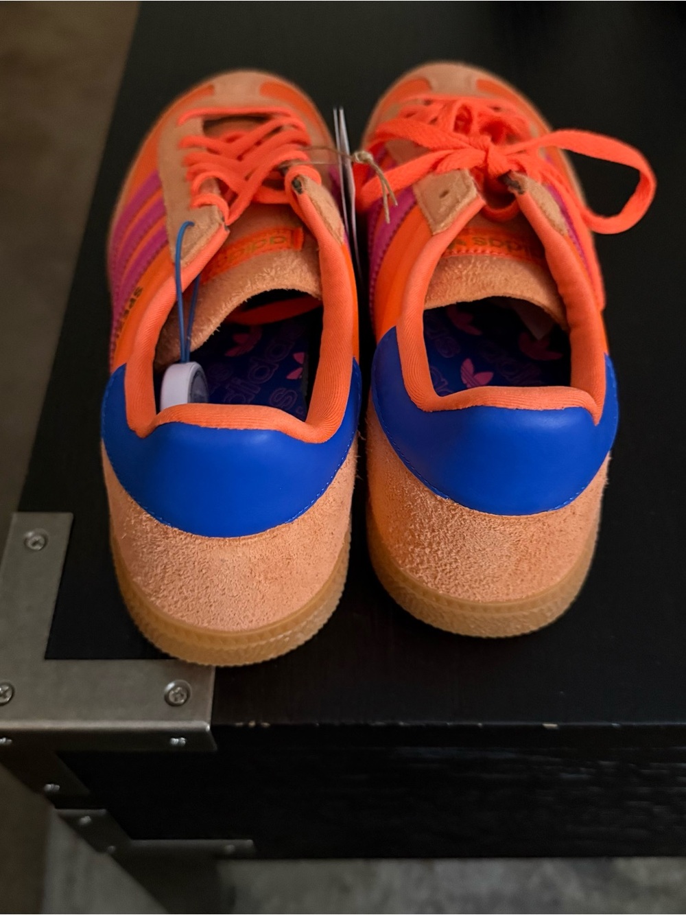 Brand New with Tag Adidas Orange & Pink Handball Spezial Retro Suede Sneaker - Picture 7 of 10